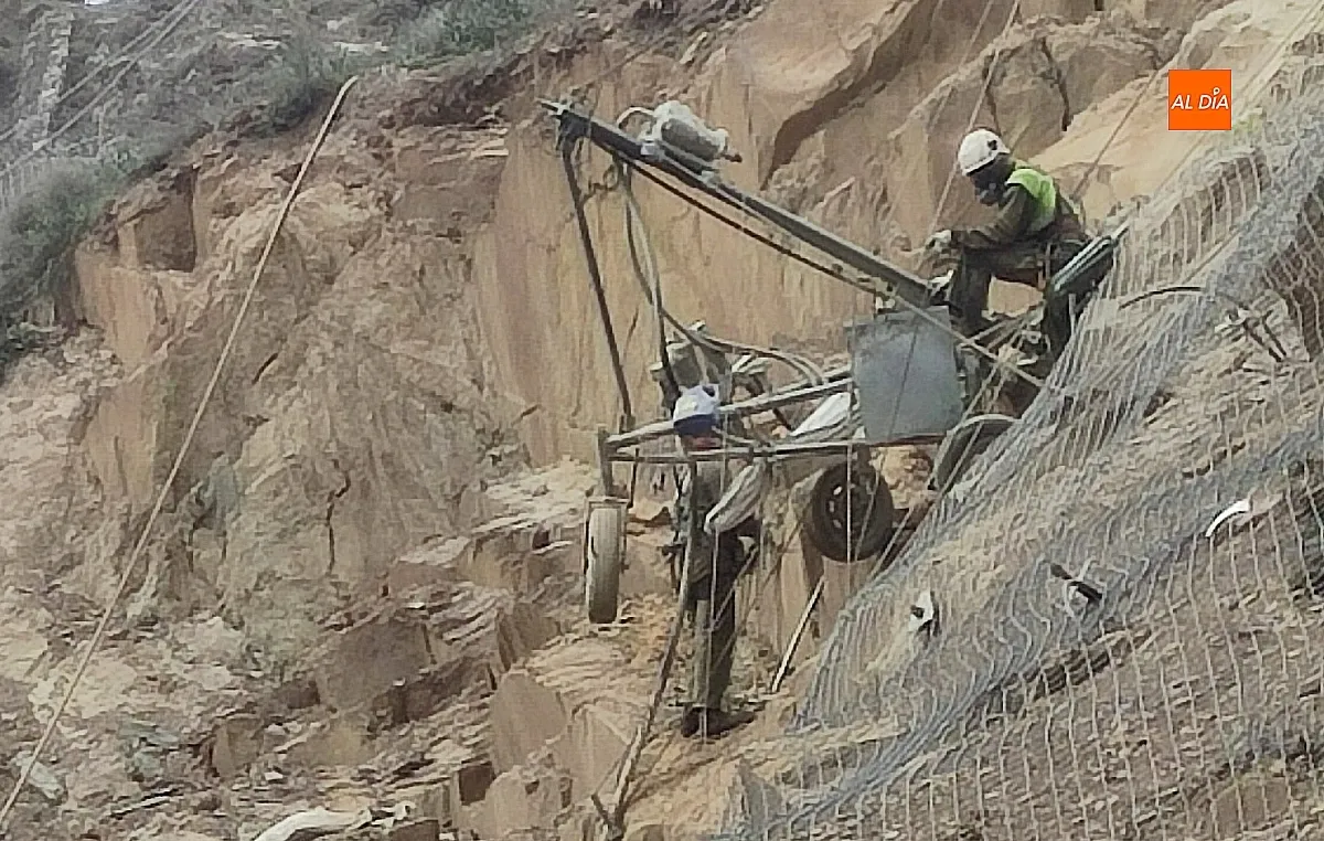 Obras en el Risco de Martiago
