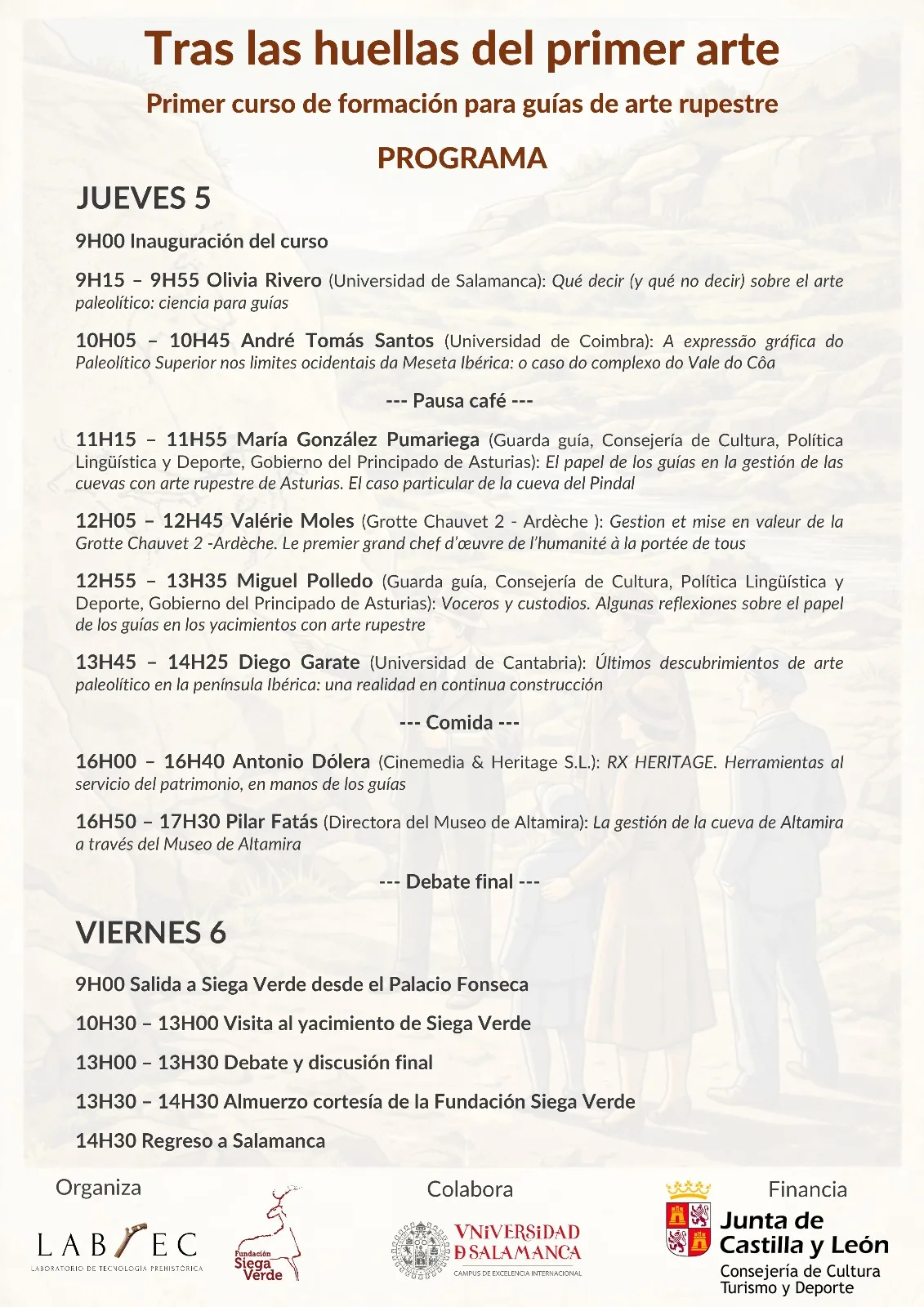 Primer curso de formación para guías de arte rupestre 