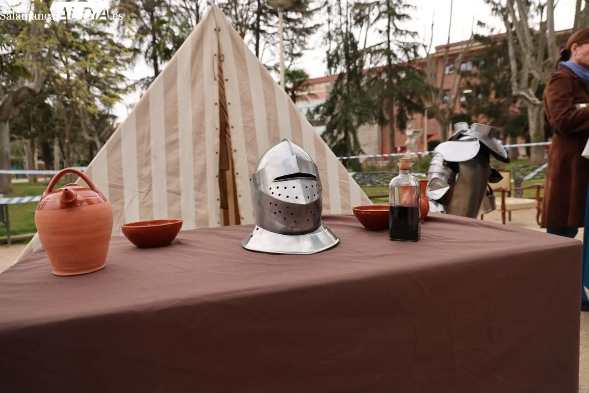  Más de 200 escolares salmantinos viajan al siglo XVI con los Tercios. Recreación histórica en la Alamedilla. Foto de David Sañudo