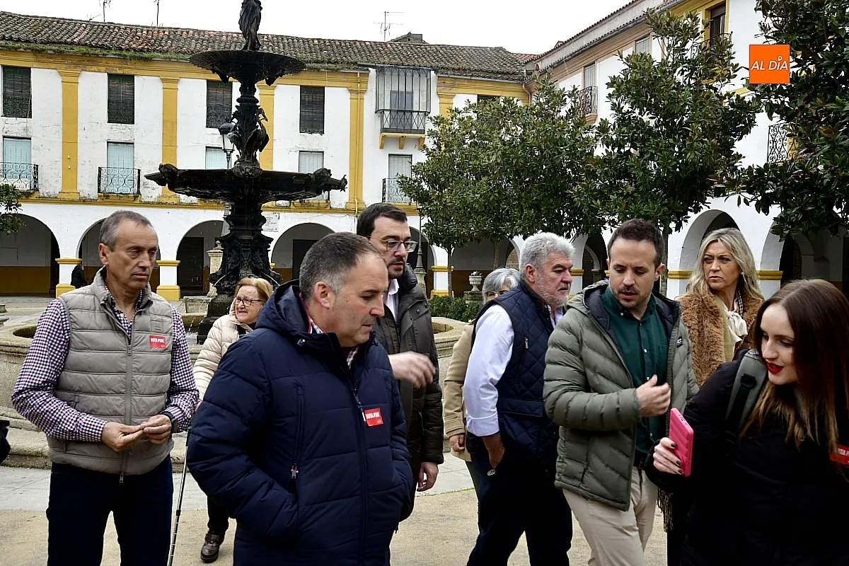 Visita del presidente de Asturias Adrián Barbón a Ciudad Rodrigo