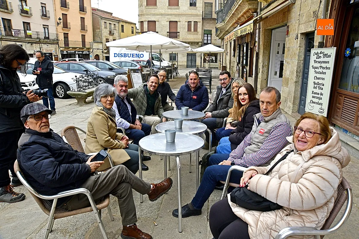 Visita del presidente de Asturias Adrián Barbón a Ciudad Rodrigo