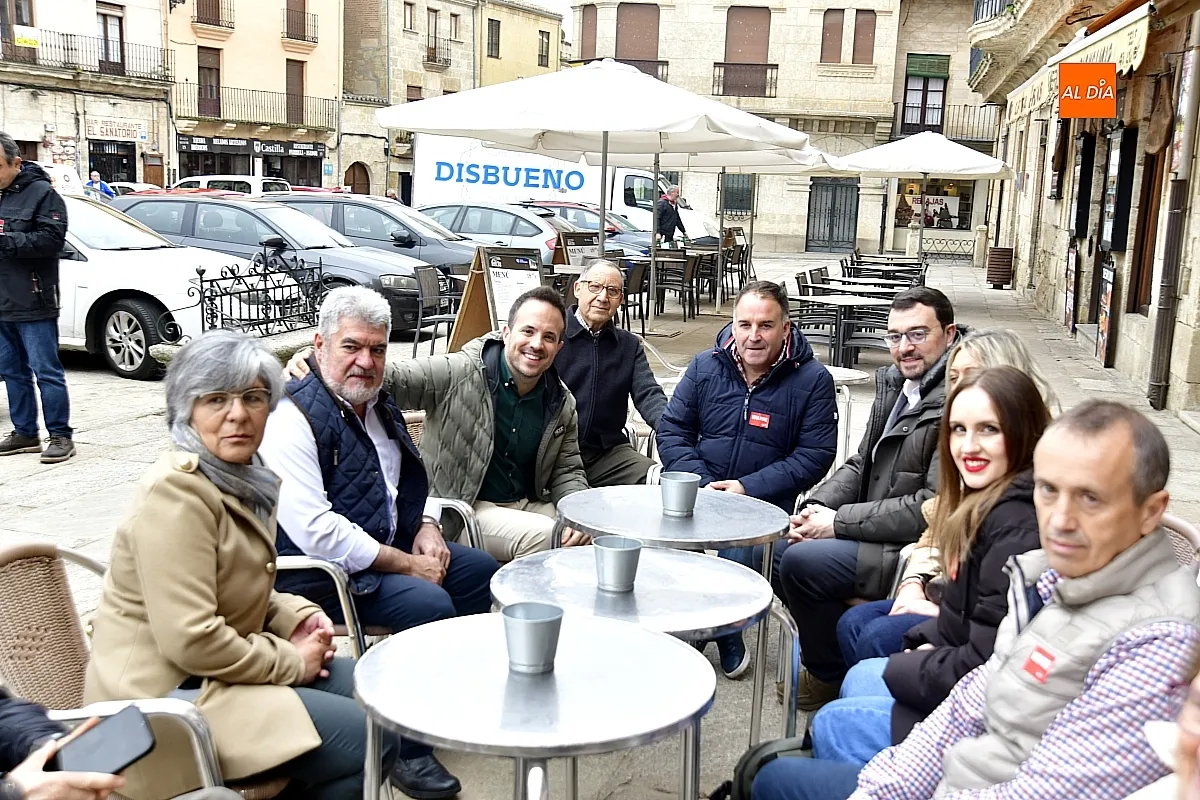 Visita del presidente de Asturias Adrián Barbón a Ciudad Rodrigo