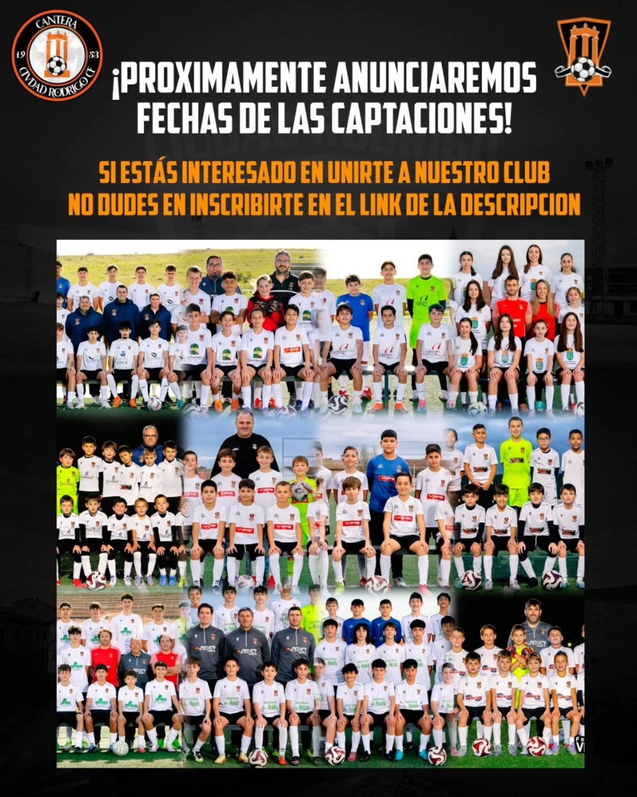 Pruebas cantera Ciudad Rodrigo CF: captaciones 2026