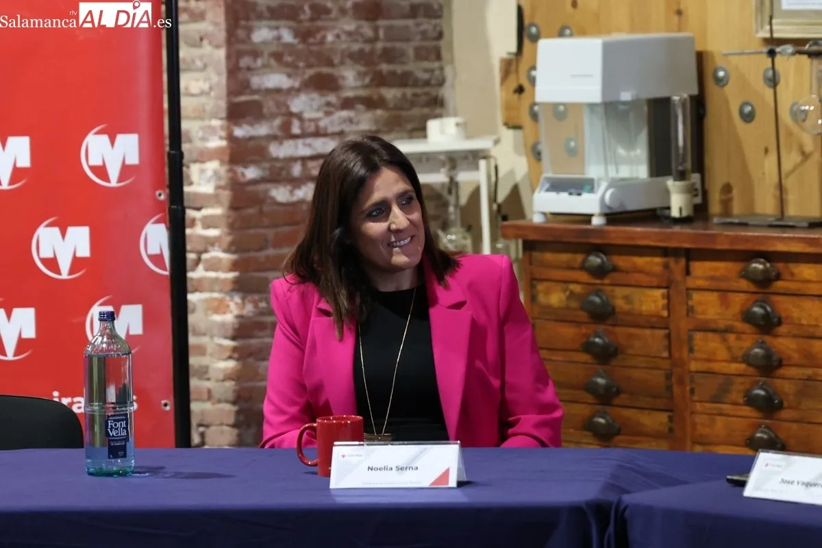 Cruz Roja Salamanca y empresas agroalimentarias analizan los retos de empleo, la captación de talento joven y el relevo generacional en el medio rural. Foto de David Sañudo