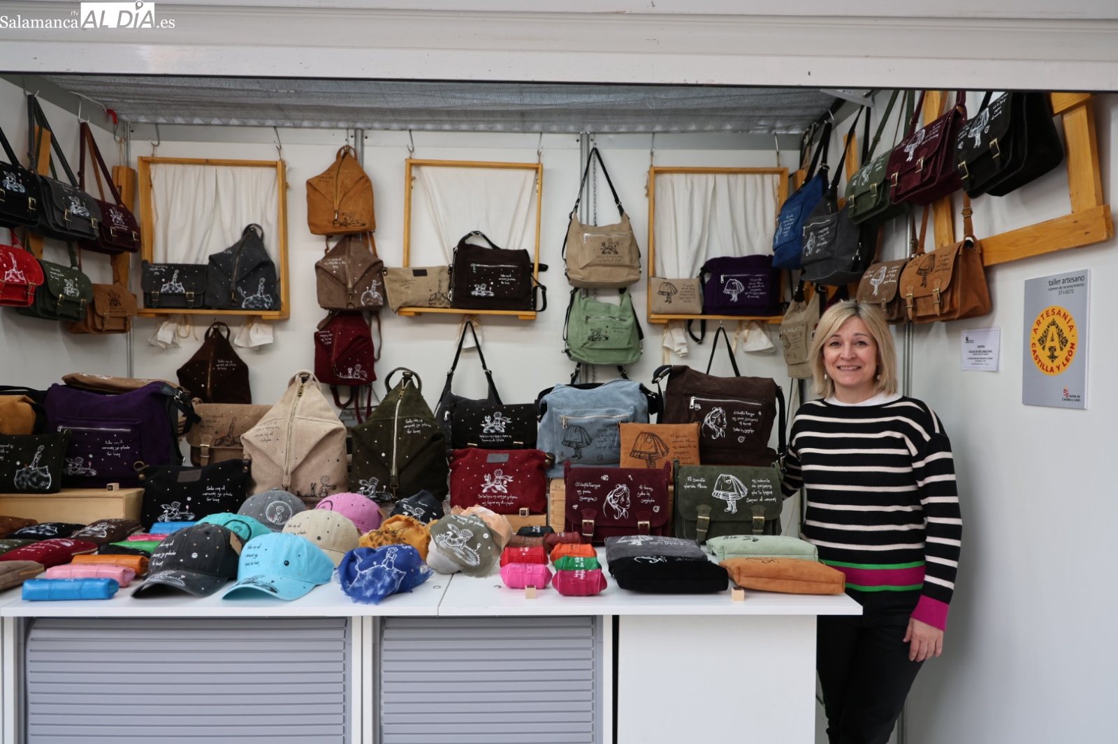 Decoración textil en la Feria de Artesanía de Salamanca