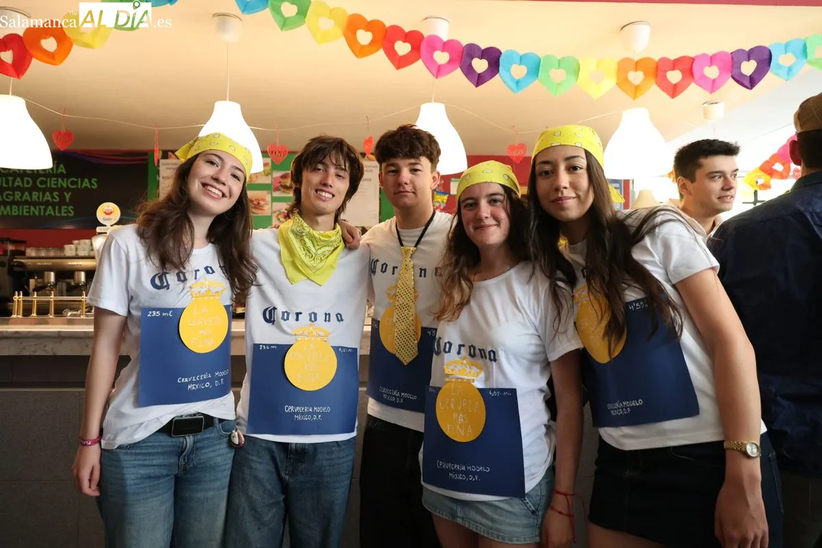 Estudiantes de Ciencias Agrarias y Ambientales celebra sus fiestas con disfraces. Foto de David Sañudo