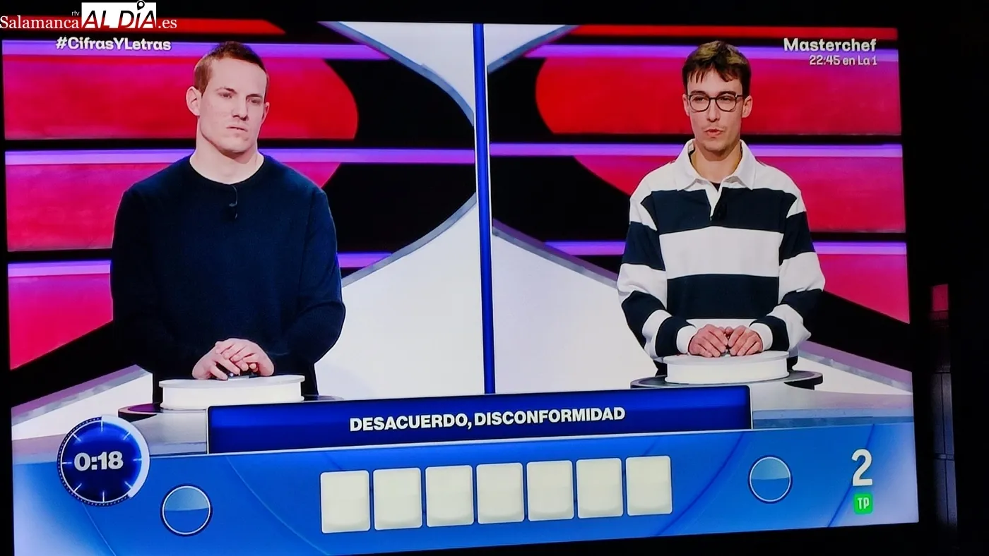 Alejandro Sardón durante las pruebas de Cifraas y Letras 