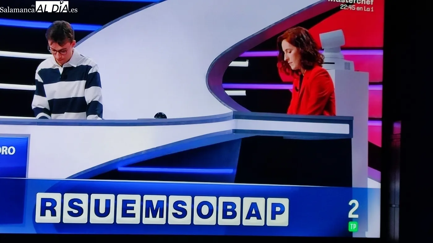 Alejandro Sardón durante las pruebas de Cifraas y Letras 