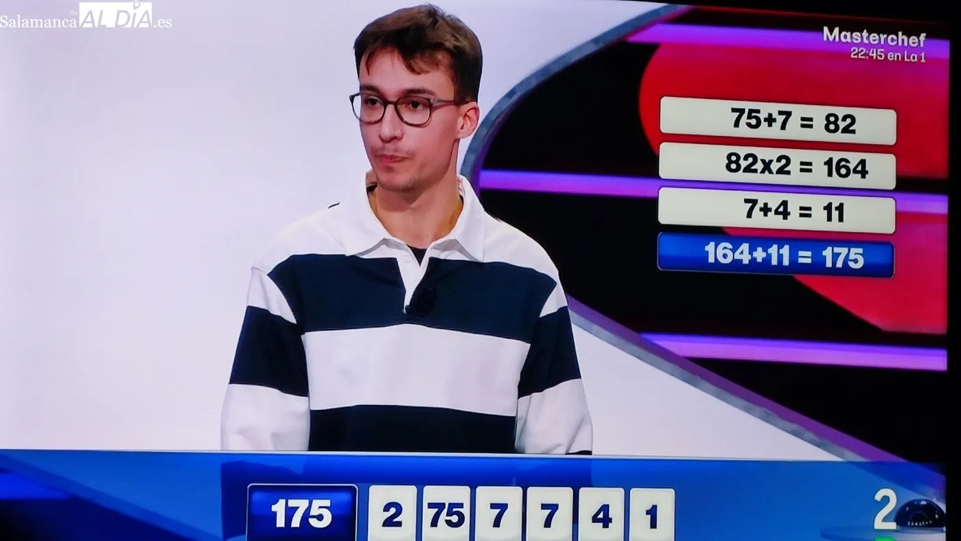 Alejandro Sardón durante las pruebas de Cifraas y Letras 