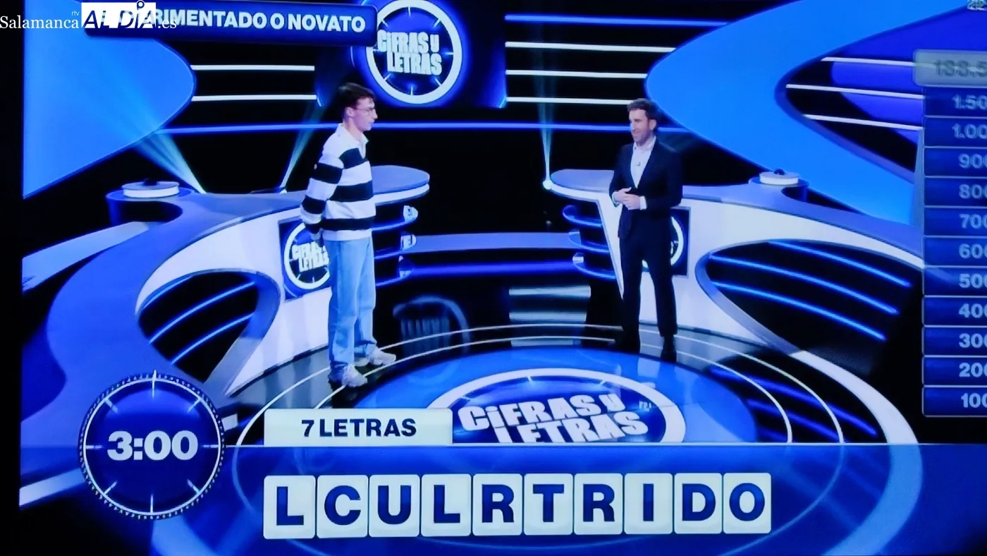 Alejandro Sardón durante las pruebas de Cifraas y Letras 