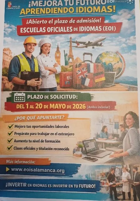 Foto 2 - La EOI de Ciudad Rodrigo abre su plazo de admisi&oacute;n para ingl&eacute;s y portugu&eacute;s
