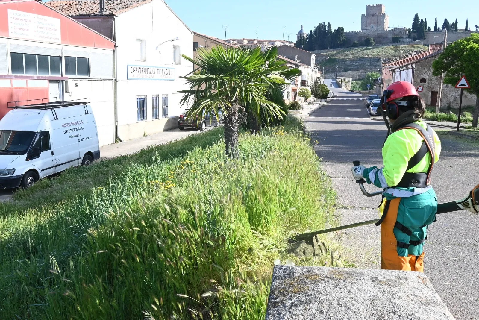 Foto 2 - El Ayuntamiento refuerza el desbroce de sus zonas verdes y el r&iacute;o