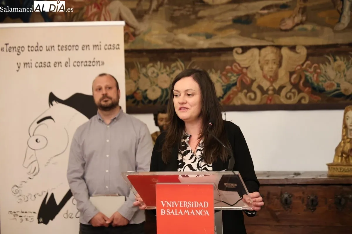 Inauguración del nuevo refugio para insectos en pleno centro de Salamanca, en el patio de la Casa-Museo Unamuno. Foto de David Sañudo