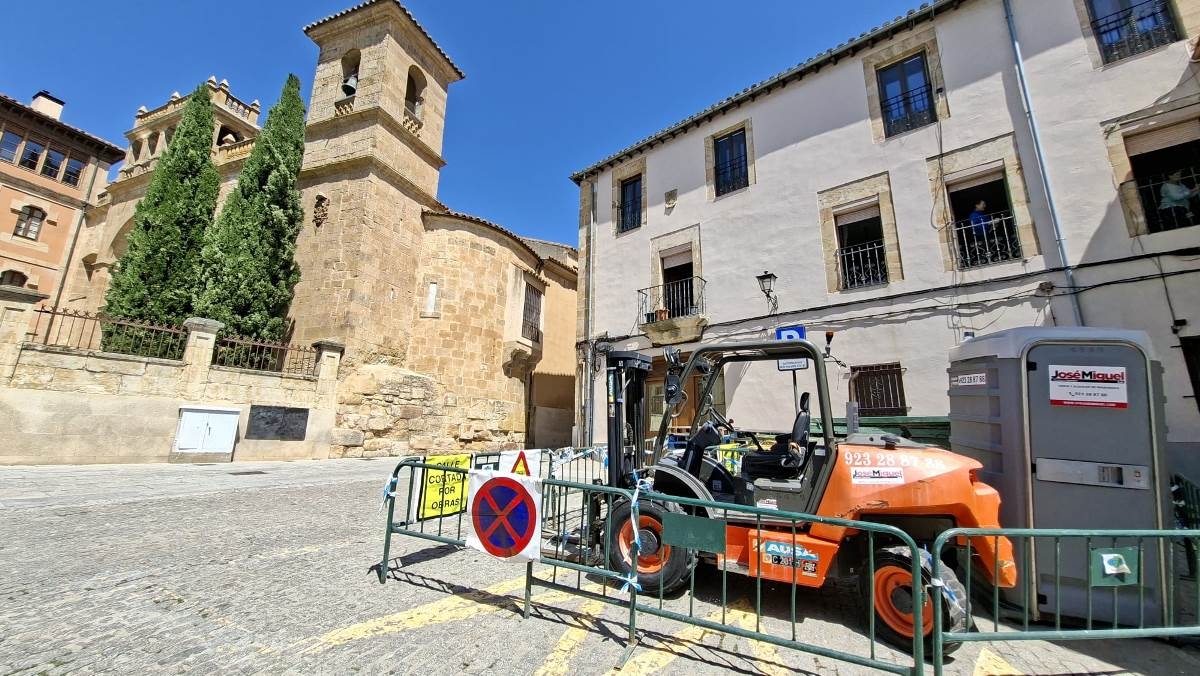 Comienzan las obras de la calle Libreros en Salamanca