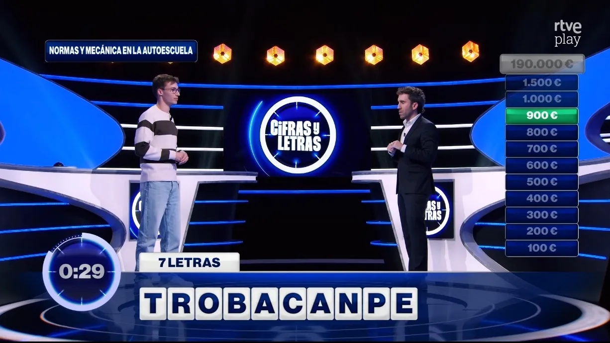 Imágenes del programa de ayer martes de Cifras y Letras / PANTALLAZOS DE TVE