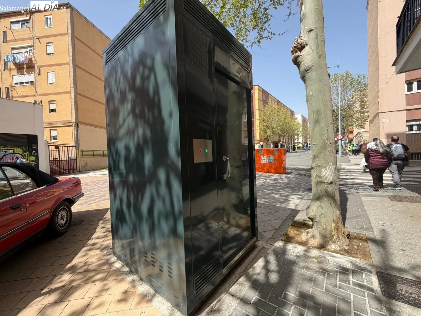 Así son son los baños para los conductores del autobús urbano en Salamanca