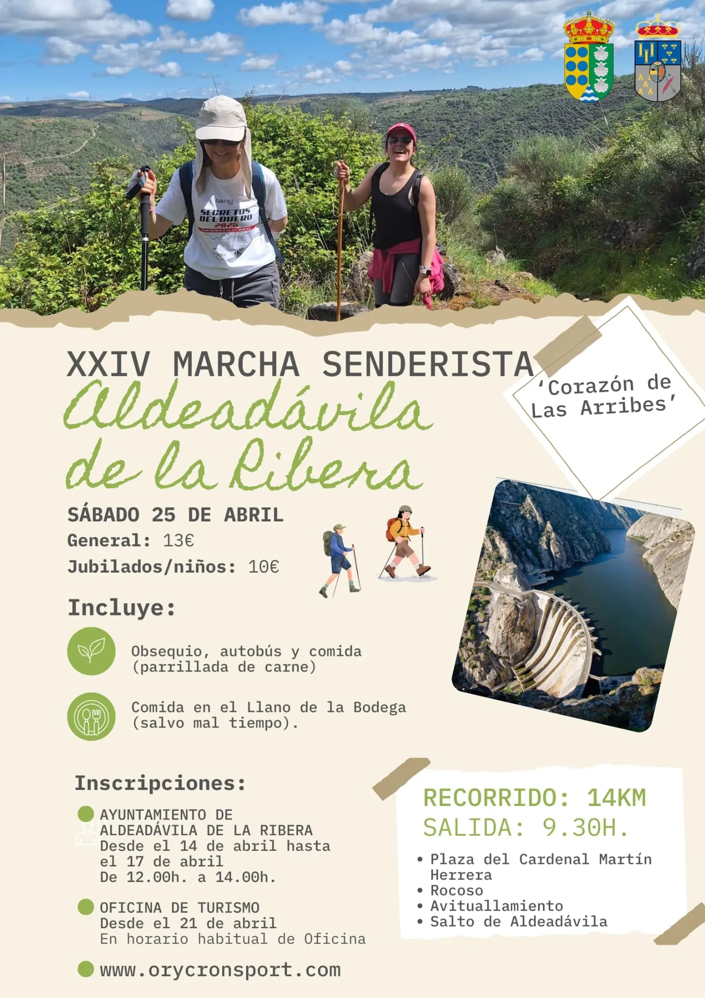 Foto 2 - Aldead&aacute;vila abre las inscripciones para la XXIV Marcha Senderista 'Coraz&oacute;n de Las Arribes'