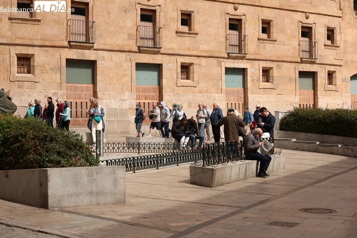 Ambiente en Salamanca este domingo 12 de abril. Fotos: David Sañudo