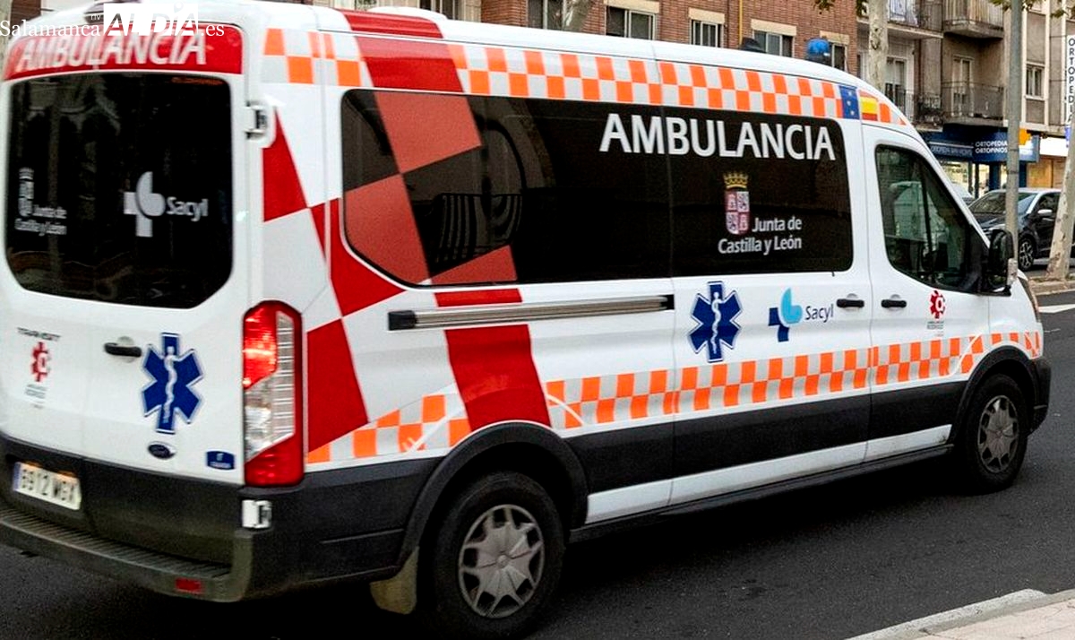 Motorista herido en accidente de tráfico en Salamanca