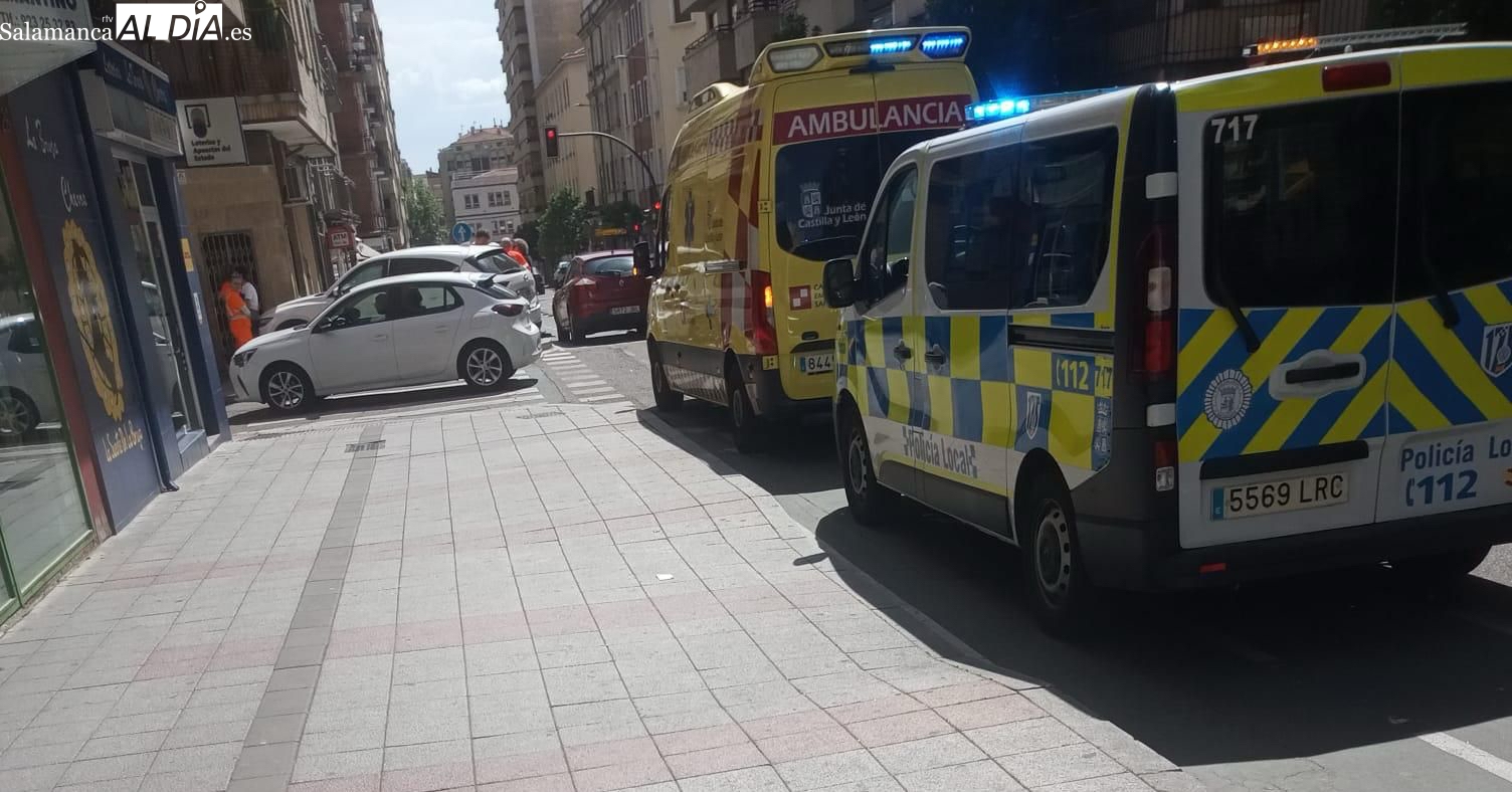 Accidente en la calle Pizarro de Salamanca: un herido