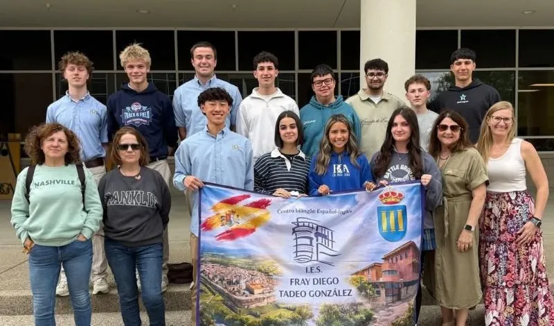 Estudiantes del IES Fray Diego Tadeo del intercambio cultural en Franklin, Tennesse