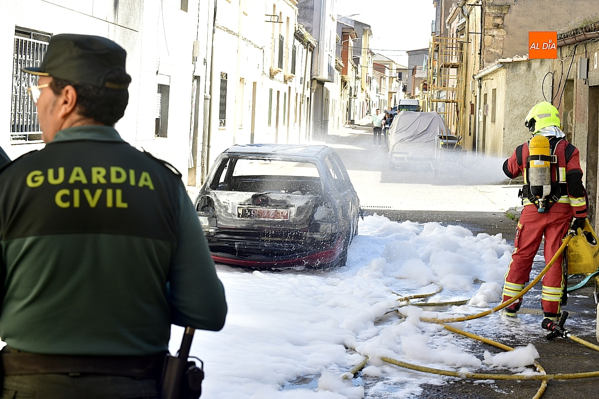 Arde un segundo vehículo en Ciudad Rodrigo en la misma mañana