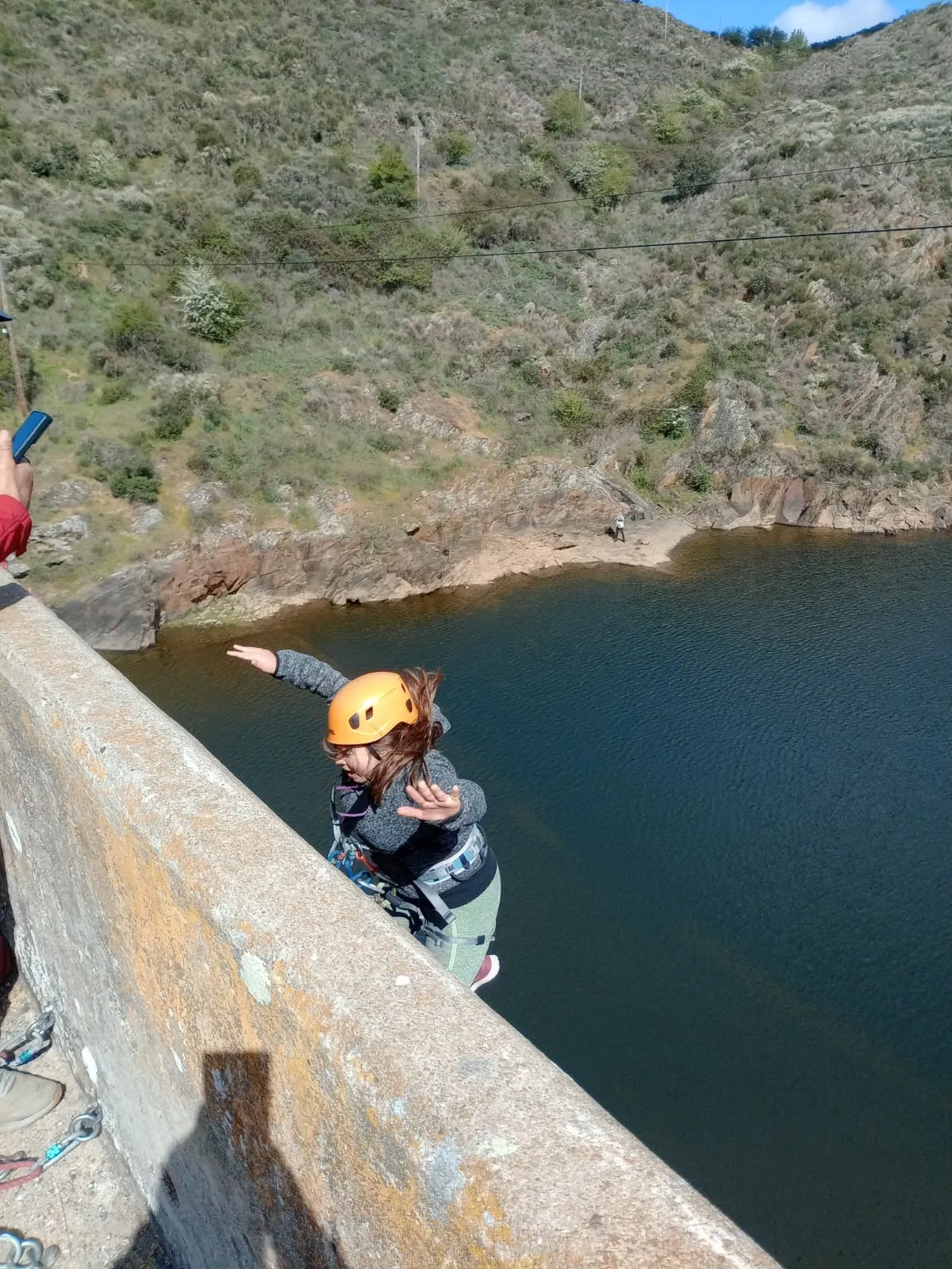 Actividad de puenting en el Risco de Martiago