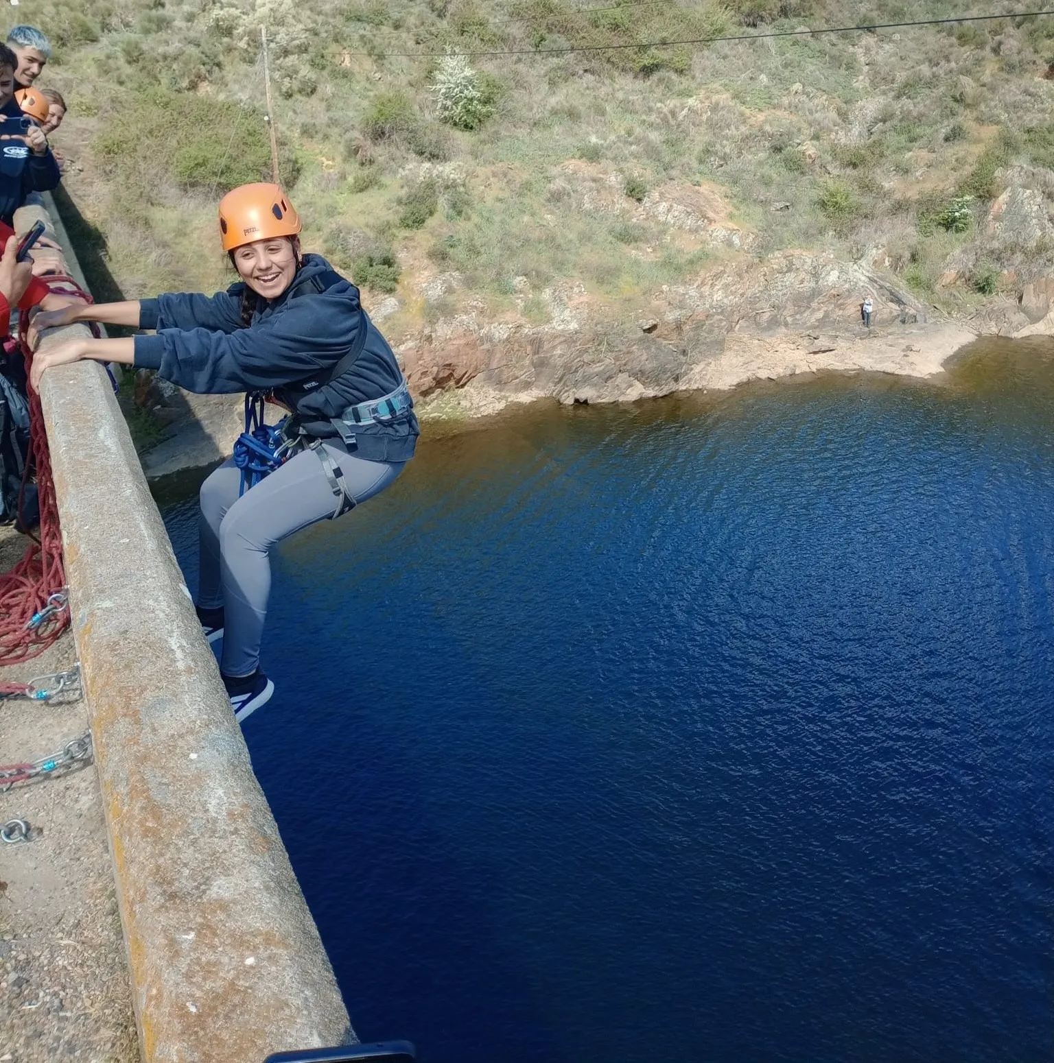 Actividad de puenting en el Risco de Martiago