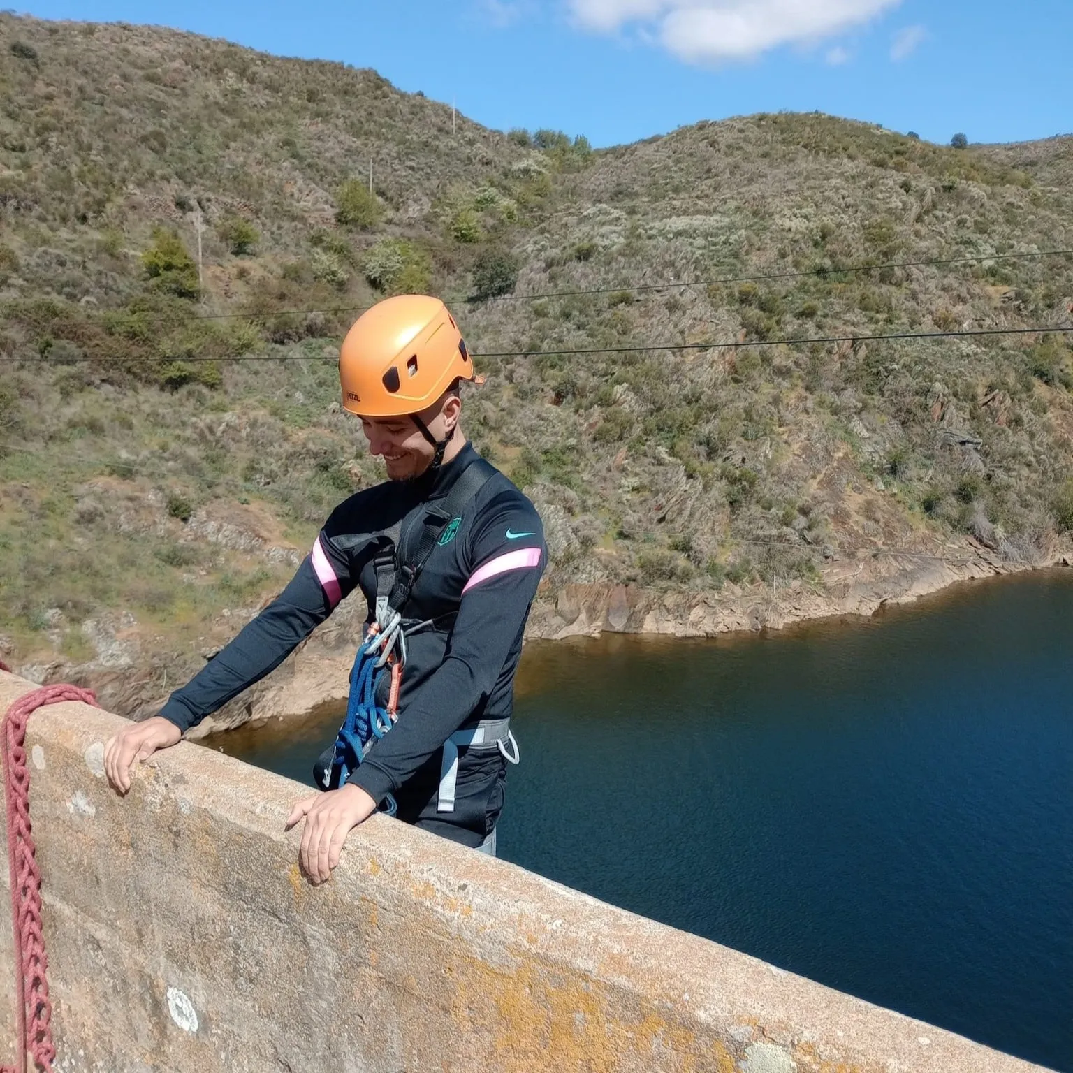 Actividad de puenting en el Risco de Martiago