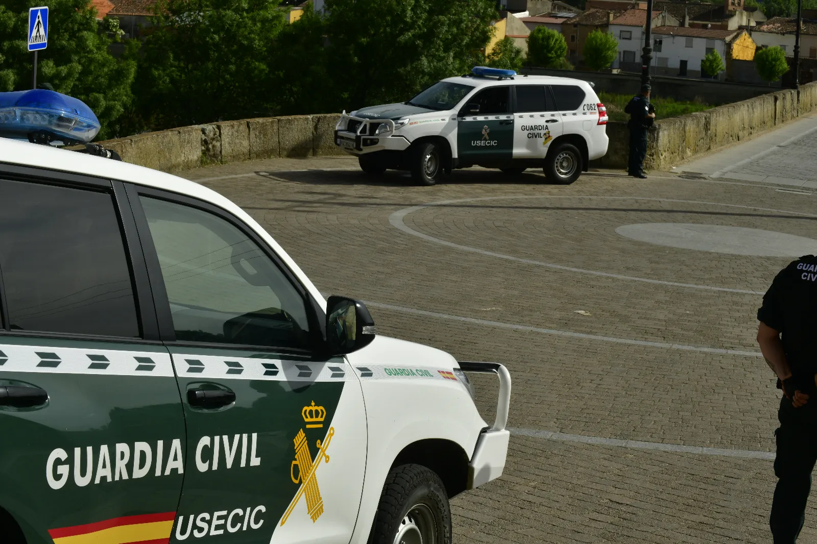 Trabajos de seguridad de la USECIC en Ciudad Rodrigo