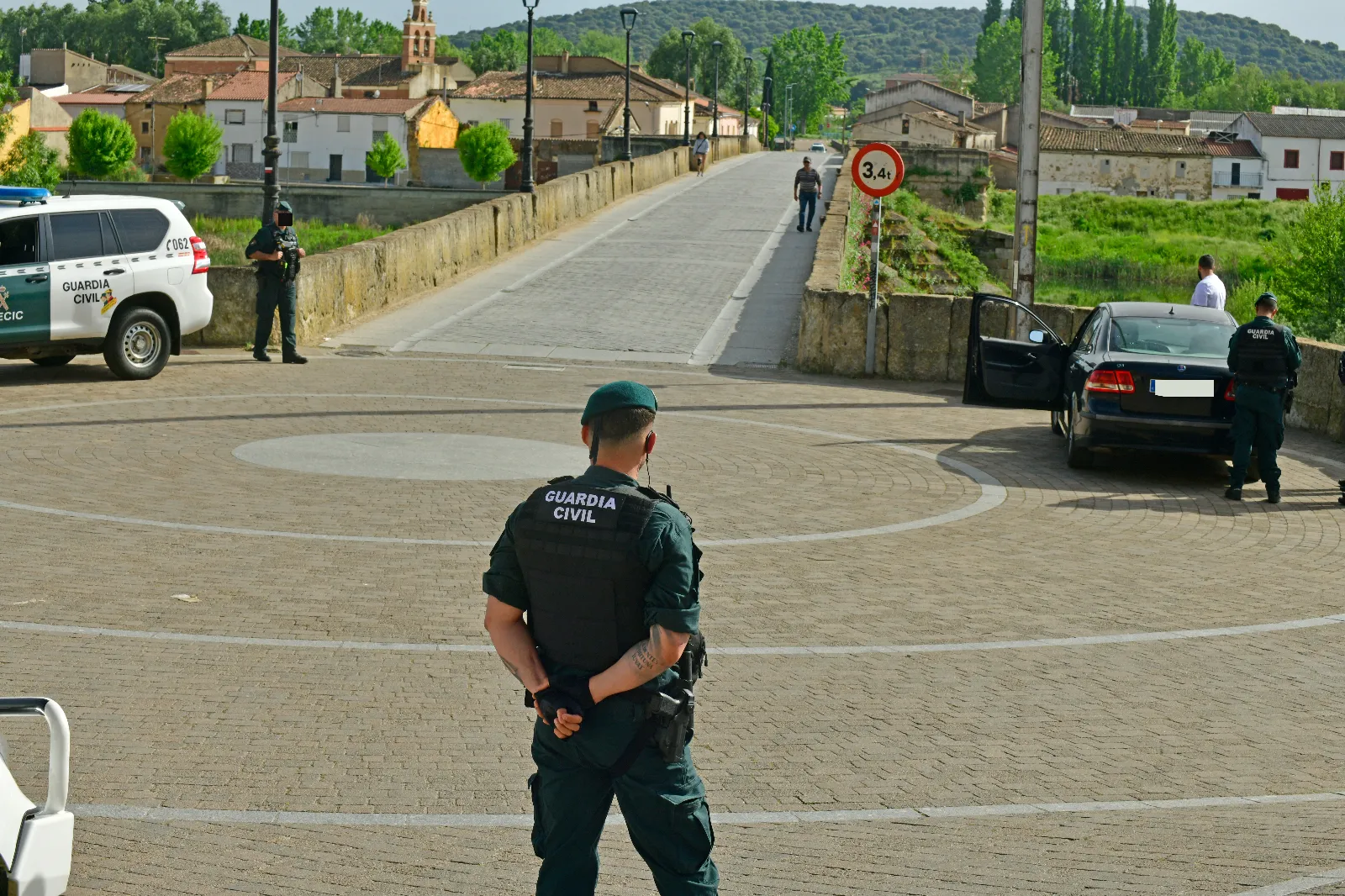 Trabajos de seguridad de la USECIC en Ciudad Rodrigo