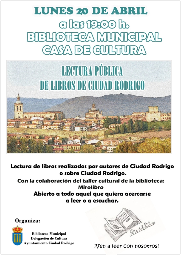 Lectura pública por el Día del Libro en Ciudad Rodrigo