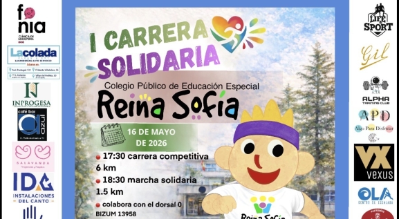 El colegio Reina Sofía celebrará su I Carrera Solidaria el 16 de mayo