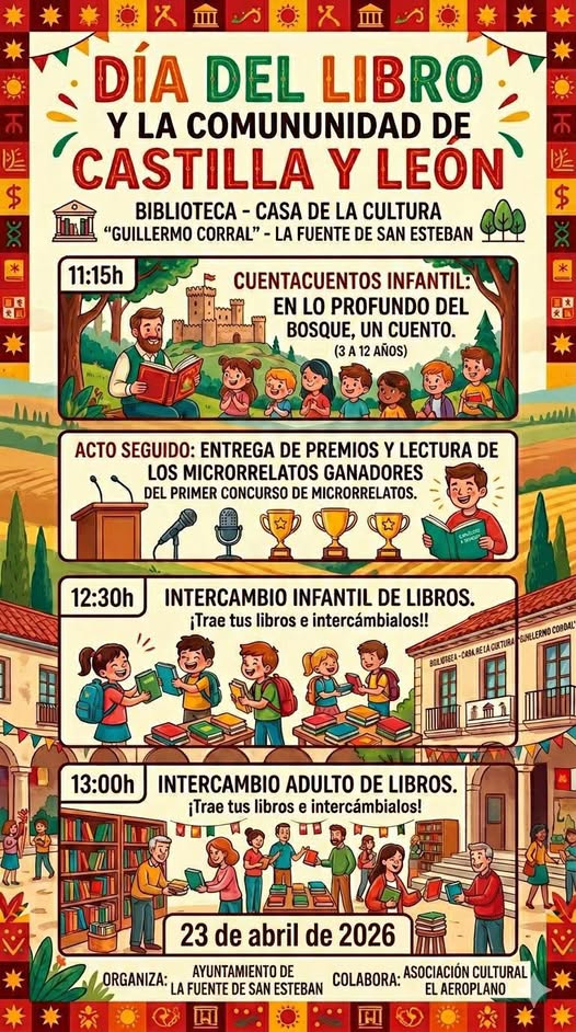 Día del Libro en La Fuente de San Esteban: actividades