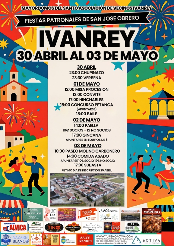 Programa de las fiestas de San José Obrero en Ivanrey