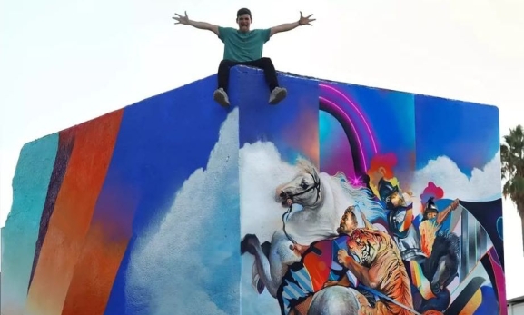 Murfin creará un mural monumental en el Barrio del Oeste