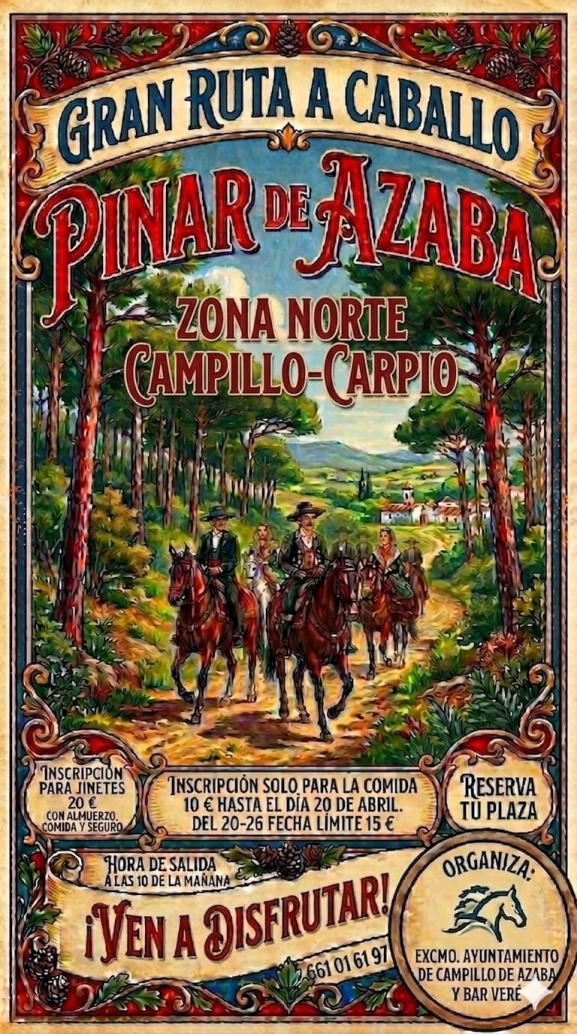Ruta ecuestre y Feria de Abril en Campillo el 1 de mayo