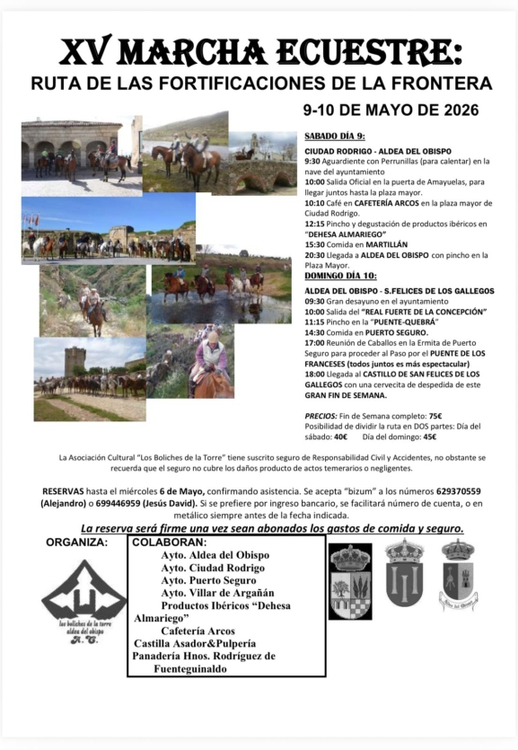 Abierta la inscripción de la XV Marcha Ecuestre: Ruta de las Fortificaciones de la Frontera
