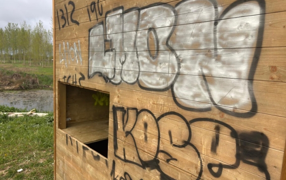 Actos vandálicos en Alba de Tormes: daños en la estación