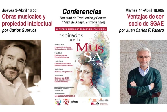 Conferencias sobre propiedad intelectual y la SGAE, en MusSa