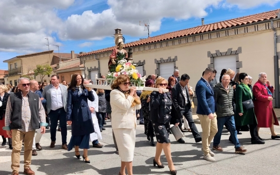 Villoria se rinde a Santa Bárbara en una animada jornada de fe y tradición