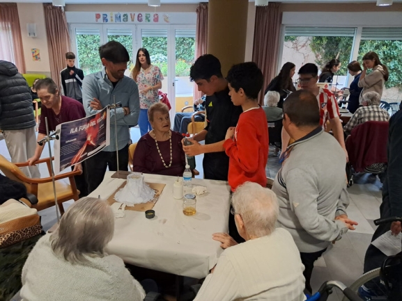 Feria de ciencia para mayores en Gerialba, Alba de Tormes