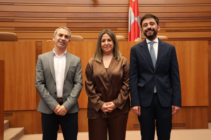 Los tres procuradores del PSOE por Salamanca toman posesión de sus escaños en las Cortes