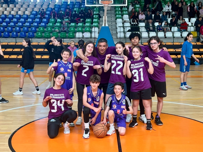 El infantil mixto de baloncesto de Peñaranda, de nuevo a la final provincial y a un paso del Campeonato de CyL