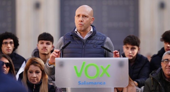 Vox propone al salmantino Carlos Menéndez como vicepresidente primero de las Cortes de Castilla y León