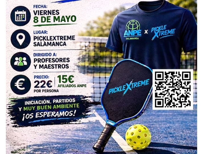 ANPE organiza su primer torneo de pickleball para docentes en Salamanca