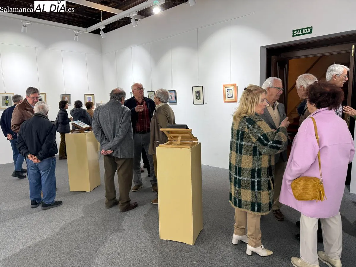 Exposición '30 collages con muy buena pierna' en el Casino de Salamanca | Fotos: T.S