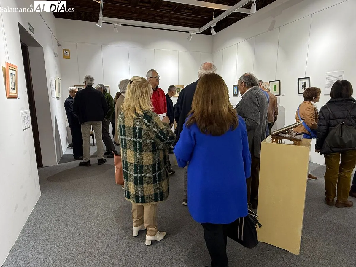 Exposición '30 collages con muy buena pierna' en el Casino de Salamanca | Fotos: T.S