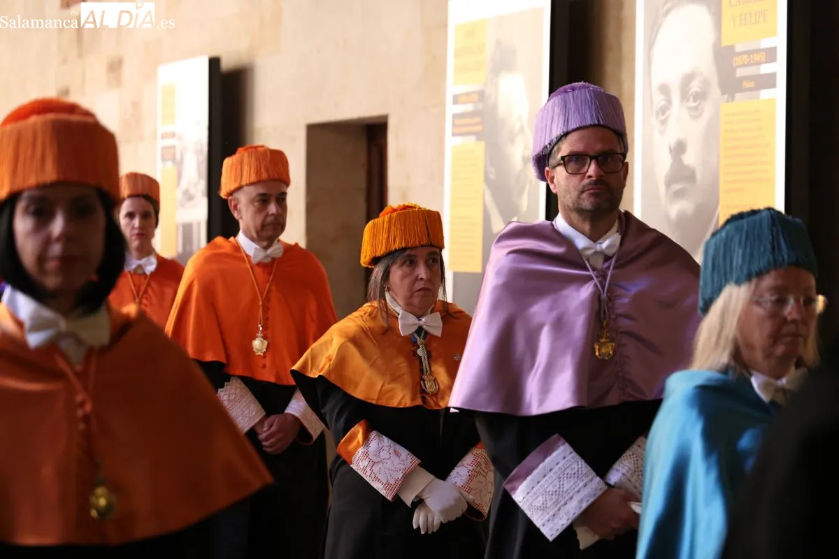 Antonio Huertas, investido doctor 'honoris causa' por la Universidad de Salamanca. Foto de David Sañudo
