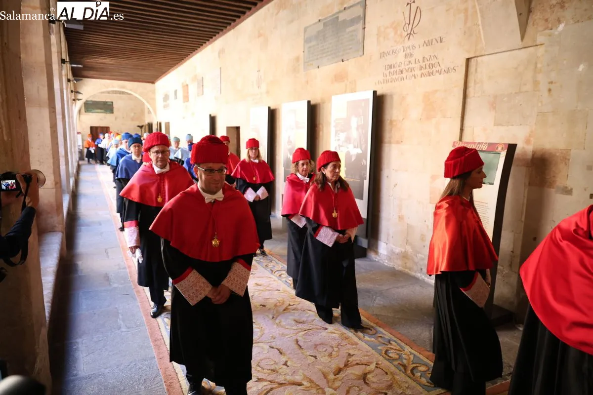 Antonio Huertas, investido doctor 'honoris causa' por la Universidad de Salamanca. Foto de David Sañudo